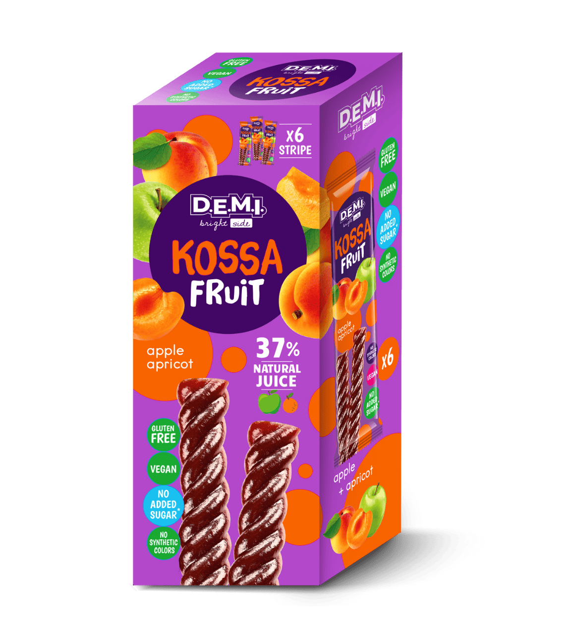 KOSSA FRUIT x6 with apricot juice