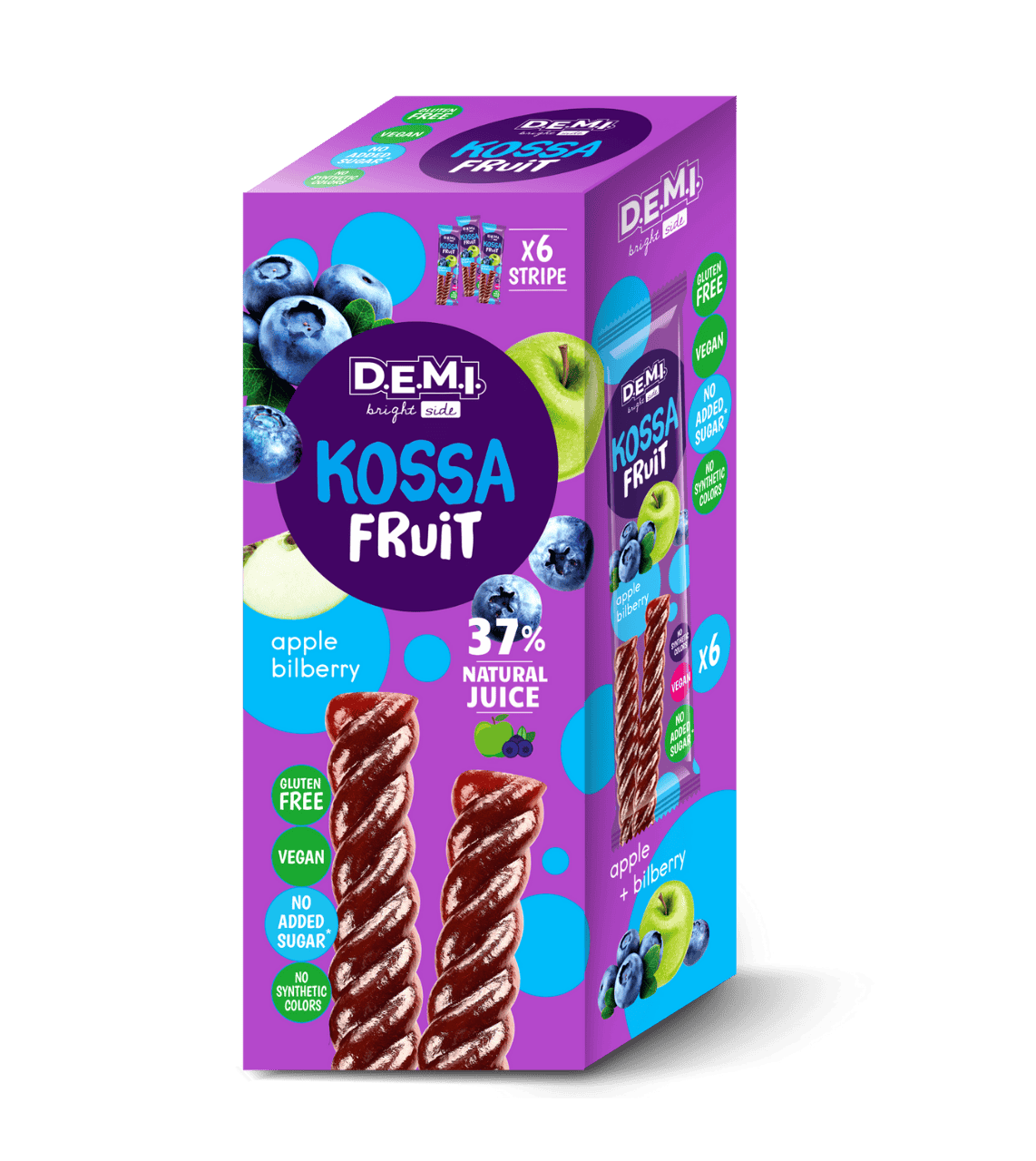 KOSSA FRUIT x6 with bilberry juice