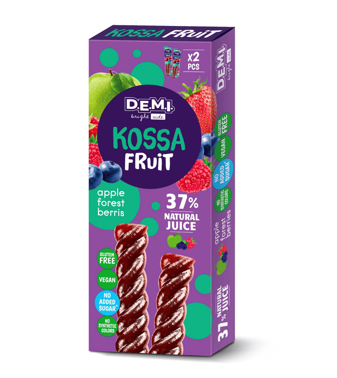 KOSSA FRUIT x2 із соком лісових ягід