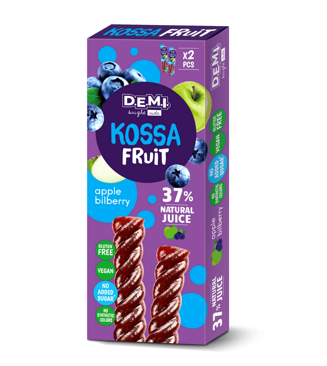 KOSSA FRUIT x2 із соком чорниці