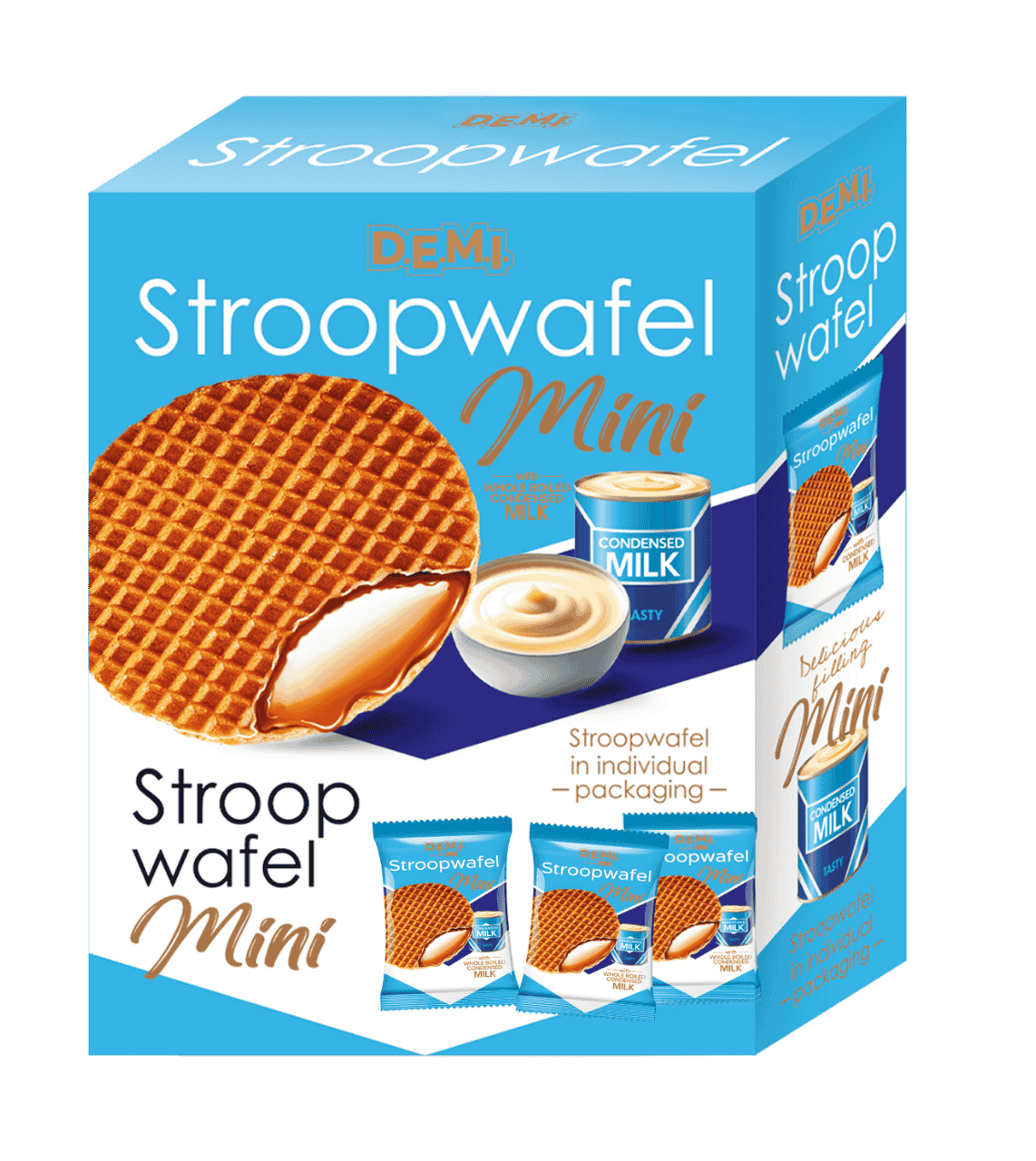 Stroopwafel MINI з молоком незбираним згущеним вареним